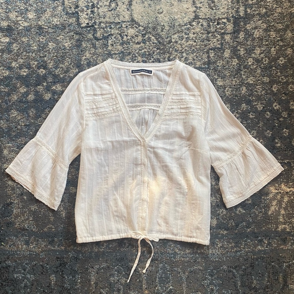 Abercrombie Cinched-Hem Boho Top